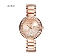 ESPRIT Damenarmbanduhr - Roségold, 30 mm, Zirkonia