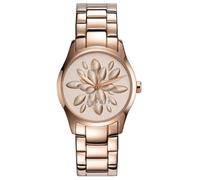 ESPRIT Damenarmbanduhr - Roségold, Blumen-Zifferblatt, Edelstahl