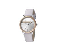 Esprit Damenuhr Uhren Quarz Analog Sperrholz Silber Hellgrau