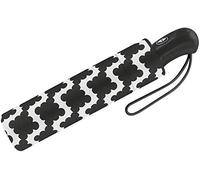 ESPRIT Easymatic Light Flower Rain Taschenschirm, Billow Black, 97 cm, Bedruckt