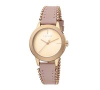 ESPRIT ES1L105L0055 Bloom Perls Uhr Damenuhr Lederarmband Rosa
