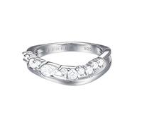 Esprit Essential Damen-Ring 925 Silber rhodiniert Zirkonia transparent