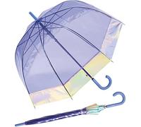 ESPRIT Glockenschirm mit Automatik transparent - Shiny Border, 90 cm