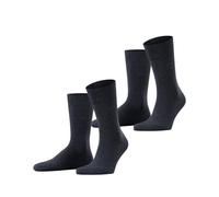 ESPRIT Herren Basic Easy 2-Pack Socken Baumwolle atmungsaktiv | mit glitzerndem Akzentstreifen