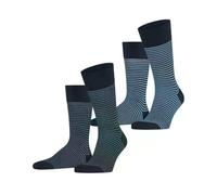 ESPRIT Herren Fine Line 2-Pack Socken Baumwolle atmungsaktiv