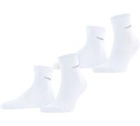 ESPRIT Herren Socken Basic Uni 2-Pack M Sso Baumwolle einfarbig 2 Paar, Weiß White 2000, 43-46