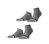 ESPRIT Herren Sneakersocken Accent Stripe Multipack M Sn Baumwolle kurz gemustert 2 Paar, Grau Light Grey 3400, 43-46