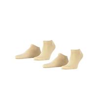ESPRIT Herren Sneakersocken Basic Uni 2-Pack M SN Baumwolle kurz einfarbig 2 Paar, Beige (Cream 4011), 47-50