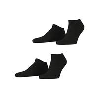 Esprit Herren Sneakersocken Basic Uni – 2er Pack Baumwolle kurz Grau (Anthracite Melange) 39-42