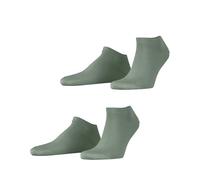 ESPRIT Herren Sneakersocken Basic Uni Multipack M Sn Baumwolle kurz einfarbig 2 Paar, Grün Frosty Grey 7180, 47-50
