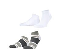 ESPRIT Herren Sneakersocken Bold Stripes Multipack M Sn Baumwolle kurz gemustert 2 Paar, Weiß White 2000, 43-46