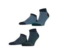 ESPRIT Herren Sneakersocken Fine Line 2-Pack M Sn Baumwolle kurz gemustert 2 Paar, Blau Blue Mix 0040, 43-46