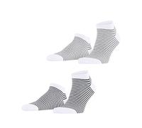 ESPRIT Herren Sneakersocken Fine Line 2-Pack M Sn Baumwolle kurz gemustert 2 Paar, Grau Sortiment 0030, 43-46