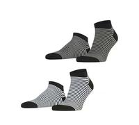 ESPRIT Herren Sneakersocken Fine Line 2-Pack M Sn Baumwolle kurz gemustert 2 Paar, Mehrfarbig Sortiment 0050, 39-42