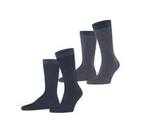 ESPRIT Herren Socken Allover Stripe Multipack M So Baumwolle gemustert 2 Paar, Blau Marine Jeans 0100, 43-46