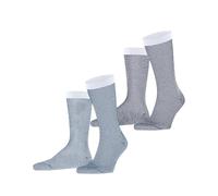 ESPRIT Herren Socken Allover Stripe Multipack M So Baumwolle gemustert 2 Paar, Mehrfarbig Blue White 0080, 43-46