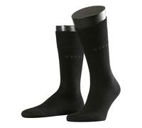 Esprit Herren Socken Basic Easy Multipack M – 2er Baumwolle, einfarbig, Schwarz, Gr. 43-46