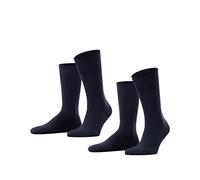 ESPRIT Herren Socken Basic Easy Multipack M So Baumwolle einfarbig 2 Paar, Blau Marine 6120, 47-50