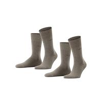 ESPRIT Herren Socken Basic Easy Multipack M So Baumwolle einfarbig 2 Paar, Braun Nutmeg Melange 5410, 43-46