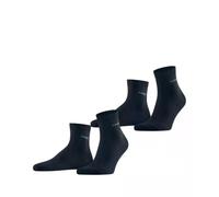 ESPRIT Herren Socken Basic Uni 2-Pack M Sso Baumwolle einfarbig 2 Paar, Blau Marine 6120, 39-42