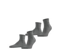 ESPRIT Herren Socken Basic Uni 2-Pack M Sso Baumwolle einfarbig 2 Paar, Grau Light Grey Melange 3390, 43-46