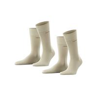 Esprit Herren Socken Basic Uni 2er-Pack – Baumwolle, einfarbig, Beige (Cream 4011) – Größe 43-46