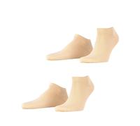 ESPRIT Herren Sneakersocken Basic Uni 2-Pack M SN Baumwolle kurz einfarbig 2 Paar, Beige (Cream 4011), 47-50