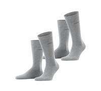ESPRIT Herren Socken Basic Uni 2-Pack M SO Baumwolle einfarbig 2 Paar, Grau (Light Grey Melange 3390), 43-46