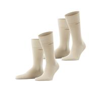 ESPRIT Herren Socken Basic Uni 2-Pack M SO Baumwolle einfarbig 2 Paar, Beige (Cream 4011), 47-50
