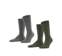 ESPRIT Herren Socken Fine Dot 2-Pack M SO Baumwolle gemustert 2 Paar, Mehrfarbig (Sortiment 0030), 43-46