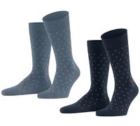 ESPRIT Herren Socken Fine Dot 2-Pack M SO Baumwolle gemustert 2 Paar, Mehrfarbig (Sortiment 0020), 43-46