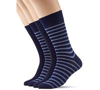 ESPRIT Herren Socken Fine Stripe 2-Pack, Baumwolle, 2er Pack, Blau (Marine 6120), 39-42 (UK 5.5-8 Ι US 6.5-9)
