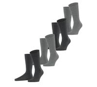 ESPRIT Herren Socken Fine Stripe Multipack M So Baumwolle gemustert 4 Paar, Grau Grey Mix 0150, 43-46