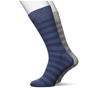 ESPRIT Herren Socken Mesh Stripe 2-Pack, Biologische Baumwolle, 2 Paar, Mehrfarbig (Sortiment 40), 43-46