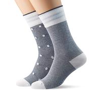 ESPRIT Herren Socken Piqué Dot 2-Pack, Baumwolle, 2er Pack, Weiß (White 2000), 43-46 (UK 8.5-11 Ι US 9.5-12)