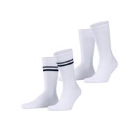 ESPRIT Herren Socken Tennis Stripe Multipack M So Baumwolle gemustert 2 Paar, Weiß Off-White 2010, 39-42