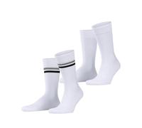 ESPRIT Herren Socken Tennis Stripe 2-Pack M SO Baumwolle gemustert 2 Paar, Weiß (White-Mix 2020) neu - umweltfreundlich, 39-42