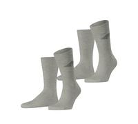 ESPRIT Herren Socken Unisex Logo Multipack M So Baumwolle gemustert 2 Paar, Grau Storm Grey 3820, 39-42