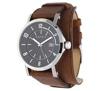 Esprit Herrenuhr Archie cuff brown Datum Leder Quarz Unterlagenband ES108031003