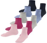 ESPRIT Unisex Kinder Sneakersocken Solid-Mix 5-Pack K SN Baumwolle kurz einfarbig 5 Paar, Mehrfarbig (Sortiment 0010), 27-30