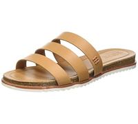 ESPRIT Pantoletten in Lederoptik, Damen modischer Slipper, 235 Caramel C, 39 EU