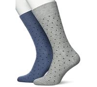ESPRIT Socken Fine Dot 2-Pack Bio Baumwolle Herren schwarz blau viele weitere Farben verstärkte Herrensocken mit Muster atmungsaktiv gemustert bunt gepunktet im Multipack 2 Paar