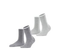 Esprit Socken im 2er-Pack mit Streifenmuster in Anthrazit, Größe 35/38
