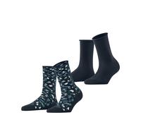 ESPRIT socks & tights - Esprit Art Pattern 2-Pack Damen marine - Gr. - 40.5