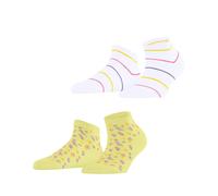 ESPRIT socks & tights - Esprit Flowers & Stripes 2-Pack Damen daffodil - Gr. - 36.5