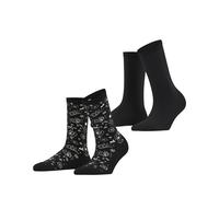 ESPRIT socks & tights - Esprit Soft Paiyley 2-Pack Damen black - Gr. - 40.5