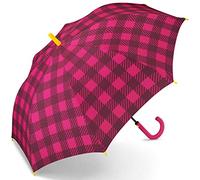 Esprit Stockschirm Long Gingham Checks - pink