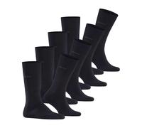 ESPRIT Herren Solid M SO Baumwolle einfarbig Multipack Socken, Schwarz (Black 3000) neu-umweltfreundlich-4 Paar, 40-46 (4er Pack)