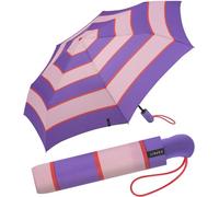 ESPRIT Taschenschirm Easymatic Light Auf-Zu Automatik Collegiate Stripe - deep lavender