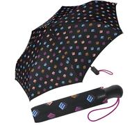 ESPRIT Taschenschirm Easymatic Light Auf-Zu Automatik E-Dots - black